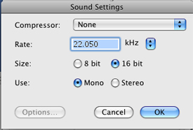 PcP Encodings - AVI (CD 1) - Audio Settings